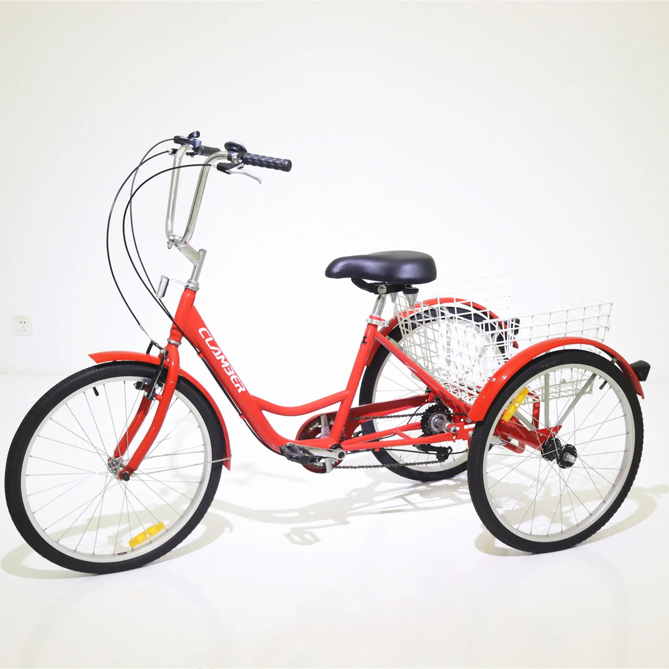 cheap price 6 speed steel frame tricycle cargo bicycle three wheel bike tricycle for adults
