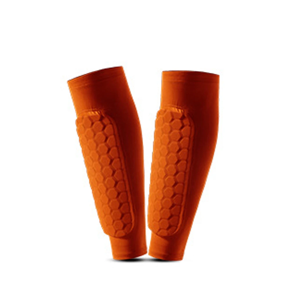 Top sale Honeycomb Shockproof anti-collision Durable Compression Sleeve Belt Workout Run Sport Shin Calf Support
