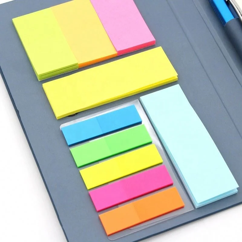 Promotional Sticky Notes Custom Logo 8 Pack Sticky Notes 3x3 Inches Bright Colors Custom Printed Promotional Gifts