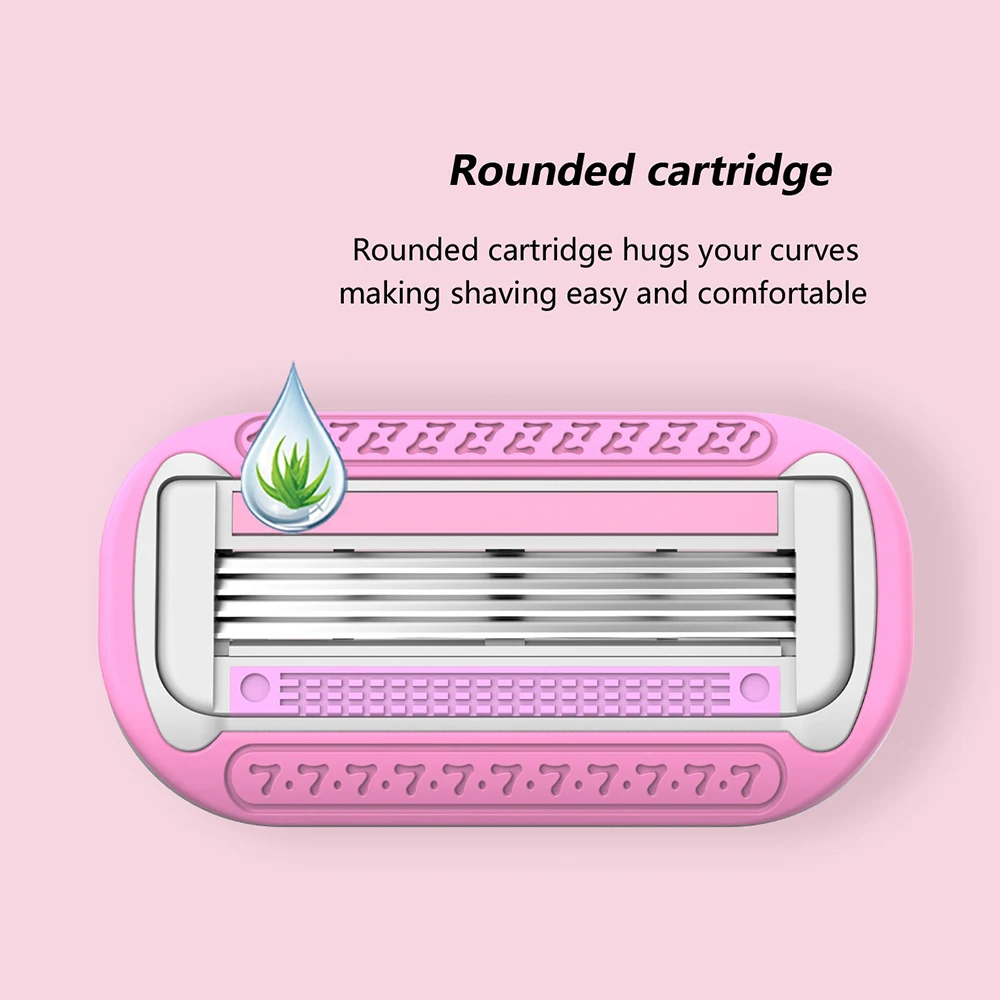 New Four Blades Women Razor Body Hair Removal Portable Shaving Razor