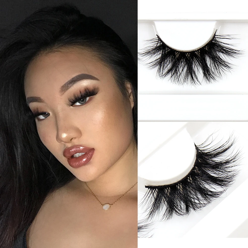 Wholesale dramatic 25mm mink eyelash vendor diamonds customized boxes packaging cases fluffy 5d mink eyelashes