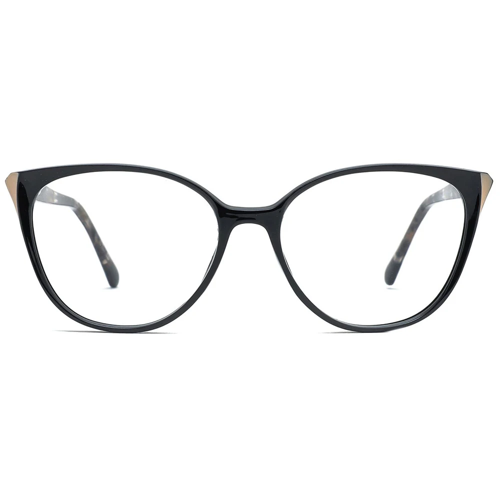 China glasses acetate temple bevel shape TR90 eyeglasses