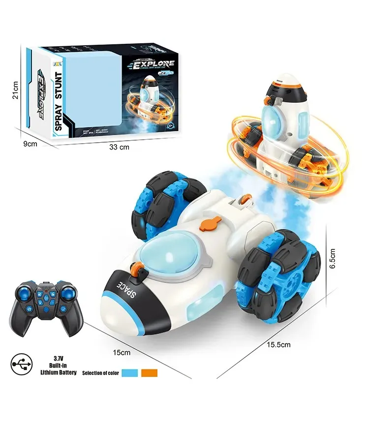 New boy toys double-sided stunt upright walking spray car remote control car stunt drift toys for children car birthday gift