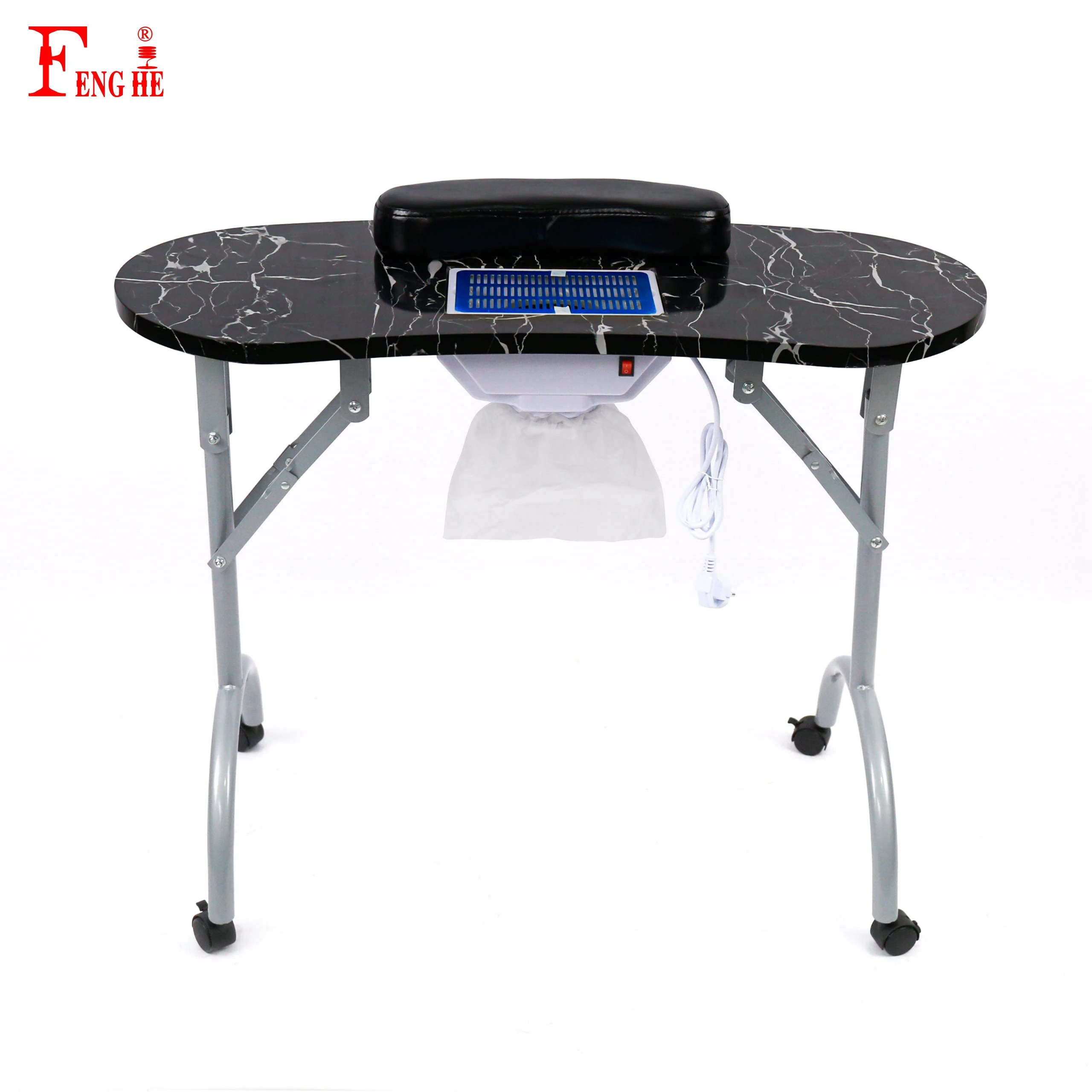 Fenghe MT-020F-WD салон мебели простой мраморный маникюр портативный складной дешёвый Маникюрный Стол