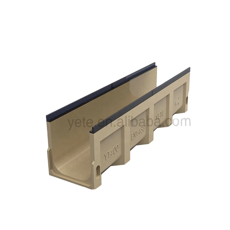 Cast iron Drainage Channel Cover Resin Polymer Concrete Stainless Steel Driveway Channel Rain Water Gutter Trench Drain System