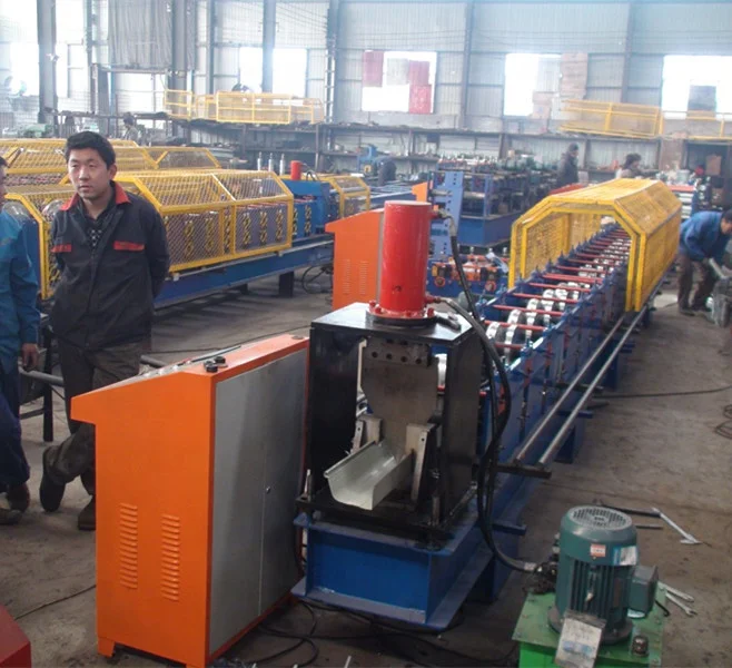 
Factory price zinc slat rain water aluminum ogee K gutter cold roll forming machinery made in China 