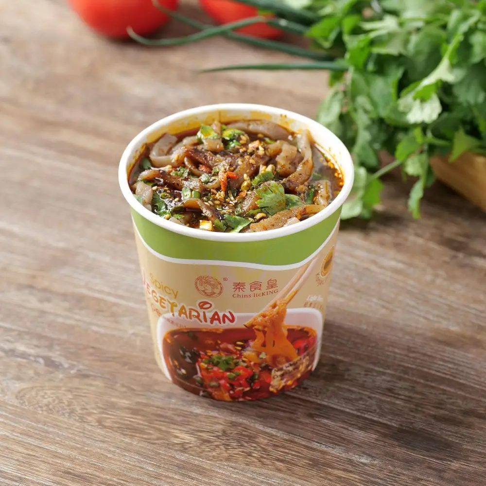 Instant Spicy Vegetartian Tripe 253g/bucket instant foods  Office snack food low calorie and low fat