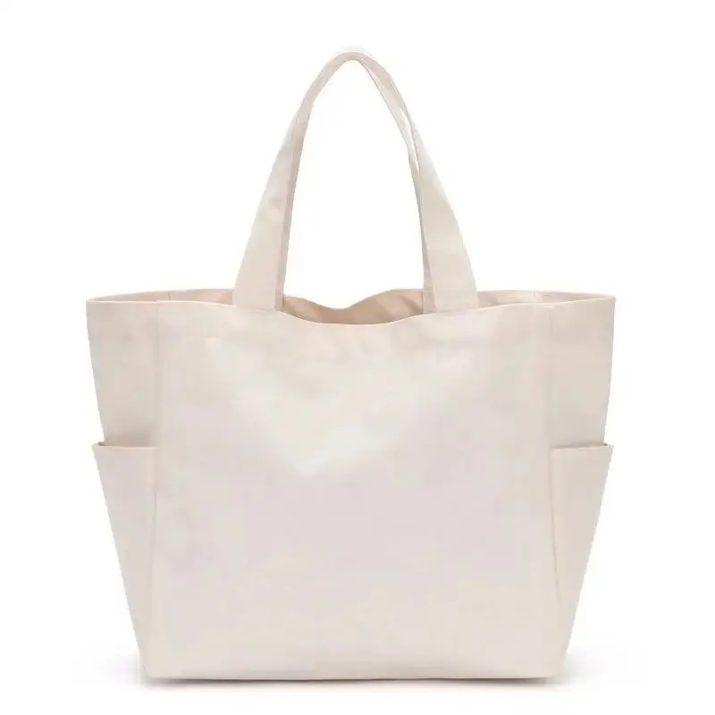 High-Quality Women Men Handbags Canvas Tote bags Reusable Cotton grocery High capacity Shopping Bag