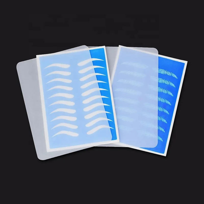 Wholesale Permanent Makeup Accessories Microblading Practice Mat Eyebrow Silicone Transparent Practice Skin