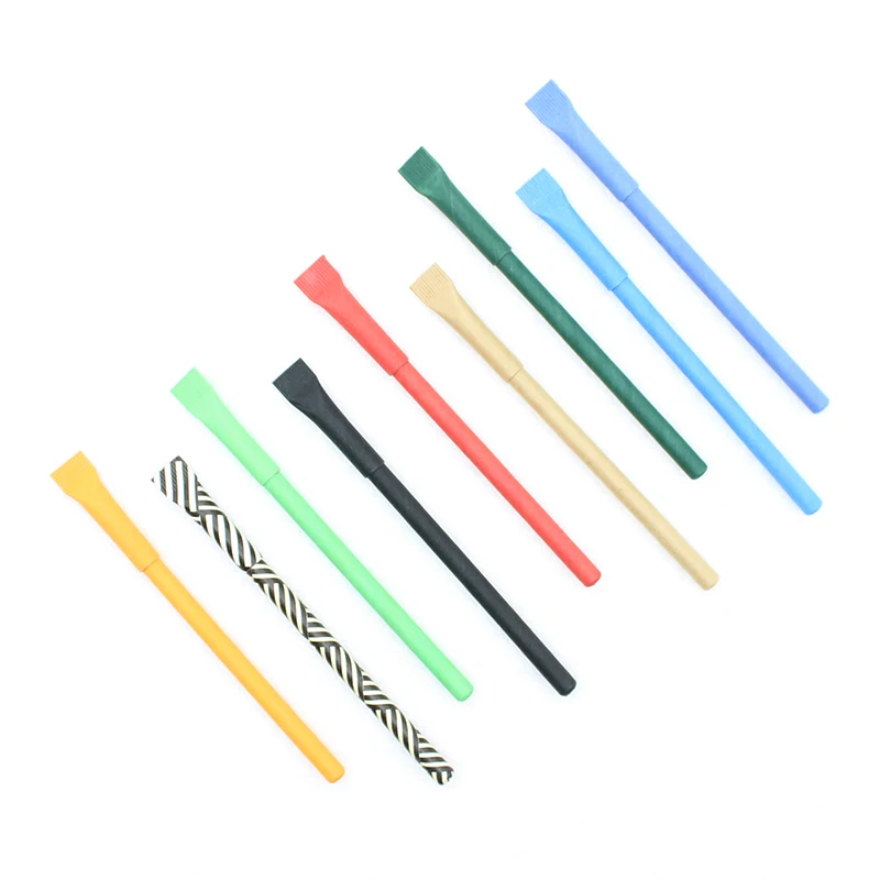 eco friendly paper ball pen wheat straw Environmental friendly pen with custom logo
