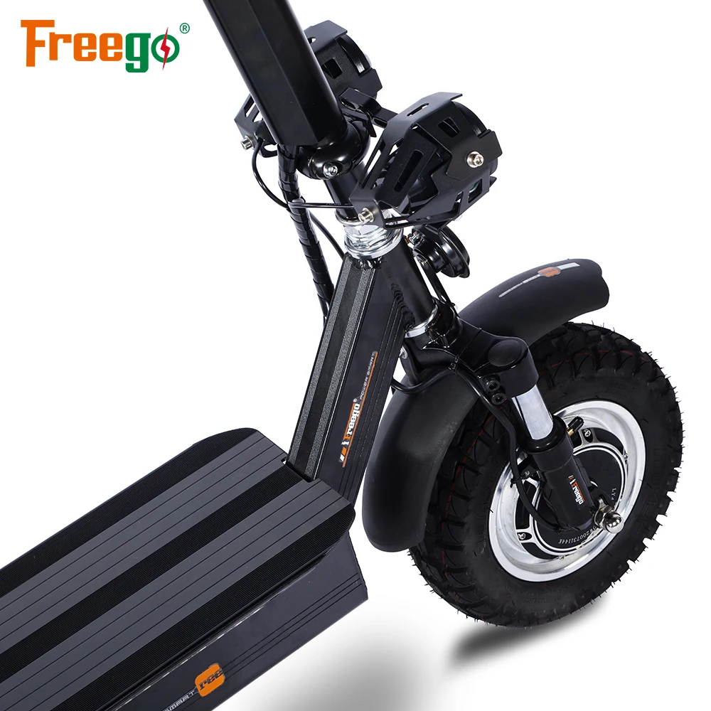 Freego 2023 New Design Scooter Electric Adult Dual Motor Suspension Foldable Powerful 48V 1000W Electric Scooters