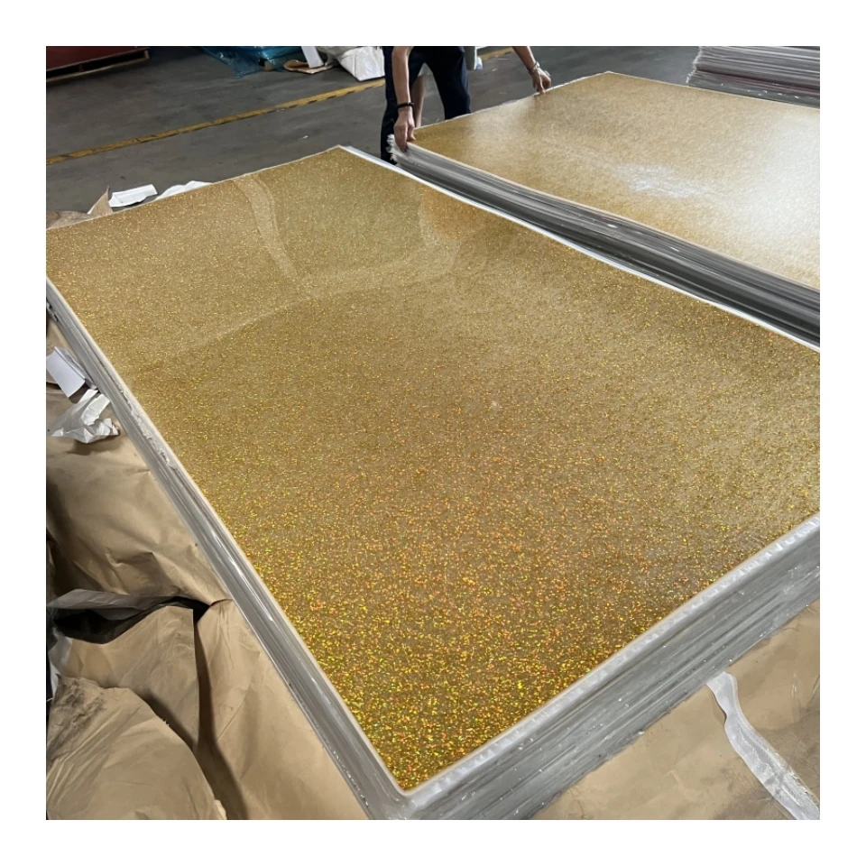 Glitter Colored Acrylic Sheets Translucent Glitter Plastic Panel Sheet 1/8 Inch Glitter Acrylic Sheets