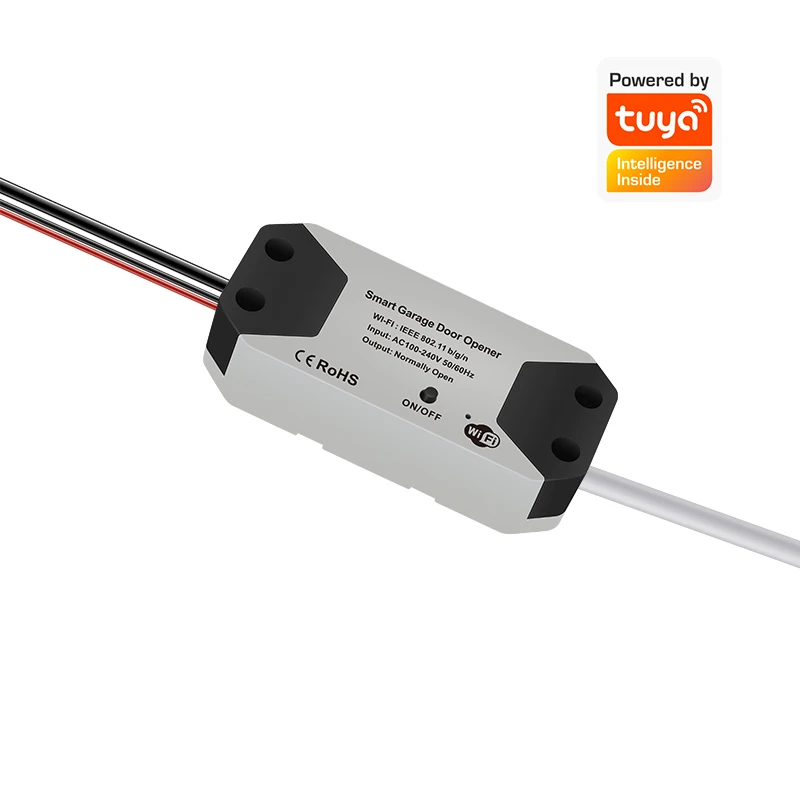 Tuya Wireless WIFI Smart Garage Door Opener Supports Alexa AC DC Garage Door Opener Controller