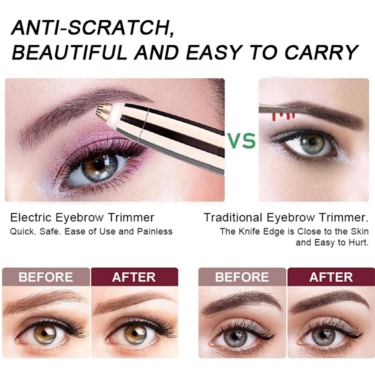 brows Electric Eyebrow Trimmer Rechargeable Eyebrow Hair Remover brows Razor Tool
