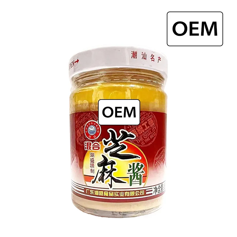 Chinese Hot Pot Dipping Sauce Premium Quality Wholesale Smooth Butter Condiment 100% Sesame Paste Tahini Factory Price OEM ODM