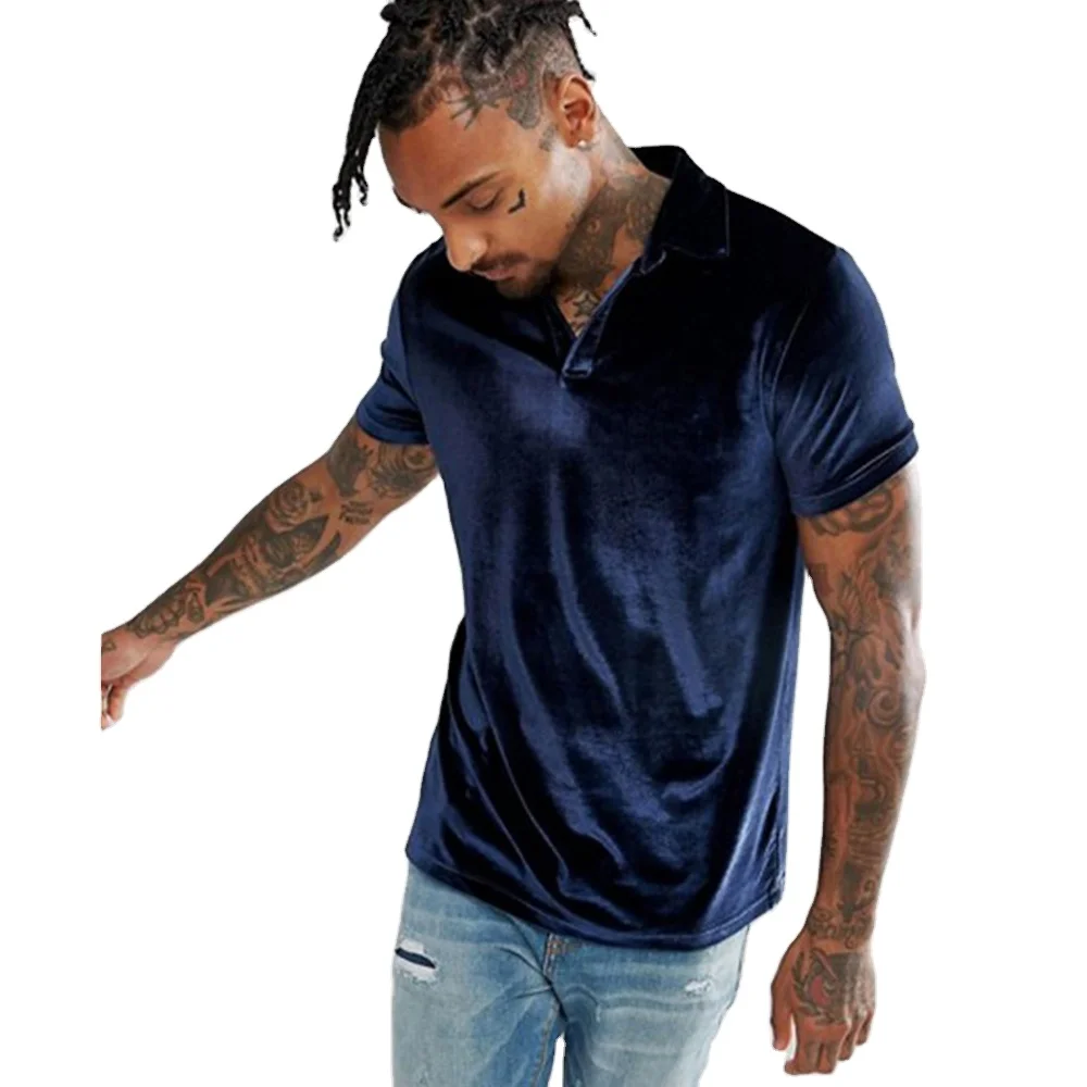 
New Design Custom Logo men clothes Short Sleeved 95% Cotton T Shirt Casual Lapel Polo Shirt 