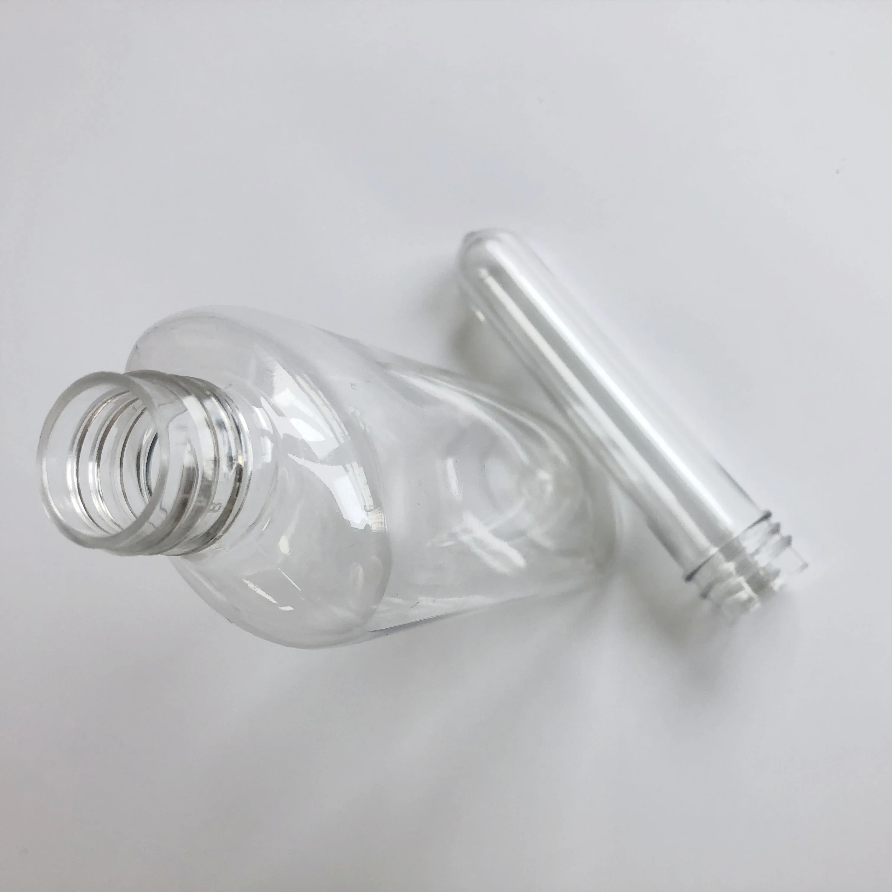 Manufacturer Good Price PET 28mm Pco 1810 14g 25g 45g Plastic Preform Long Neck for Water Juice Bottle Blowing Molding Machine