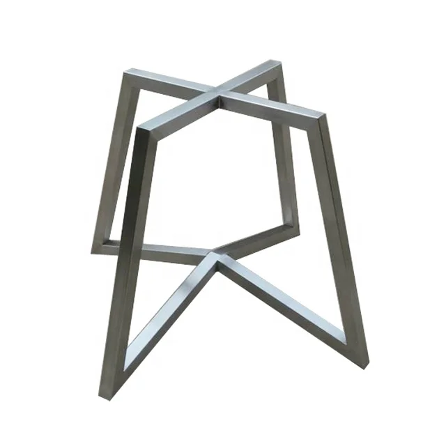 Customized Precision Metalworking Laser Cut Stainless Steel Table Leg Stands Welded Polished Sheet Metal Products Manufacturer