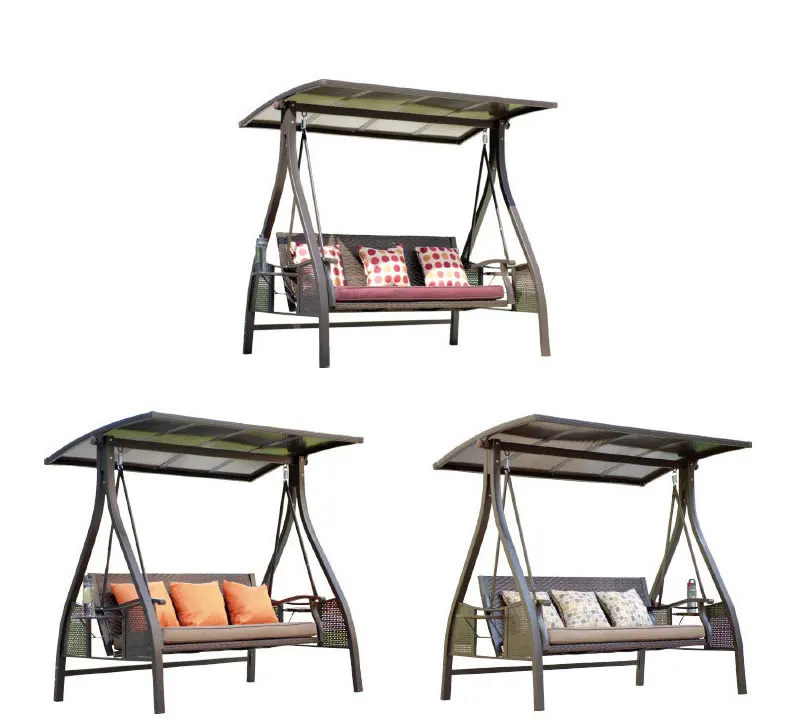 Wholesales Cheap Outdoor Furniture Garden 3 Seats Patio Swing Chair