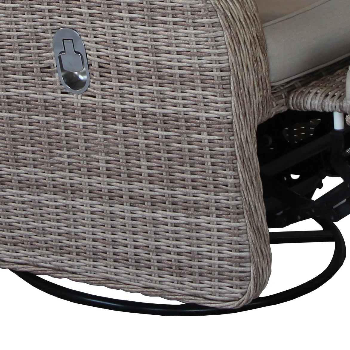 Outdoor Garden Furniture Patio Single Recliner Swivel Chair