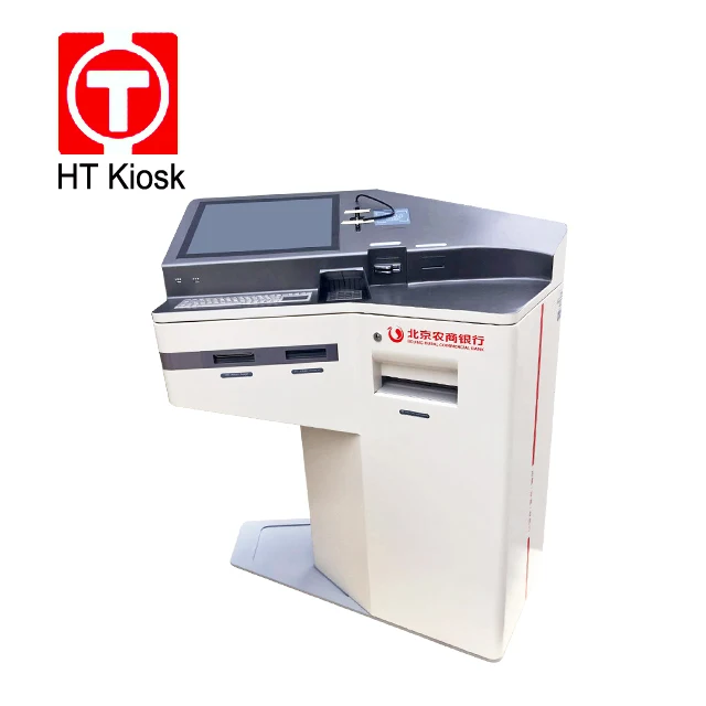 Service terminal for banking financial equipment Local cash coin exchange cash coin recycler thermal receipt printer