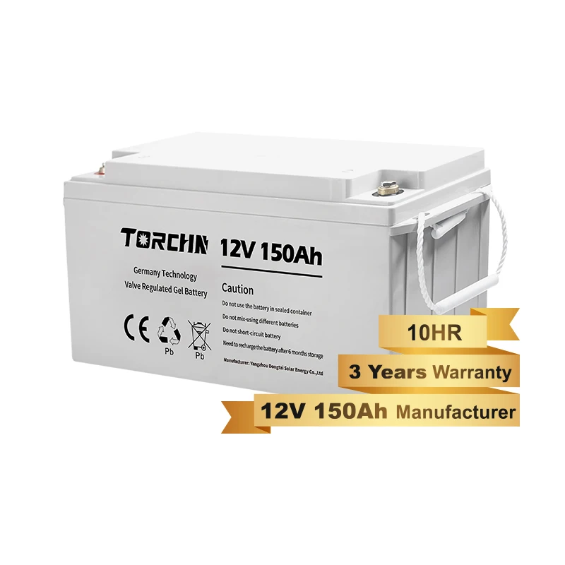 TORCHN Deep Cycle Solar Gel Battery 12V 100Ah 150Ah 200Ah 250Ah 150 Amp 12 Volt Emergency Backup Power