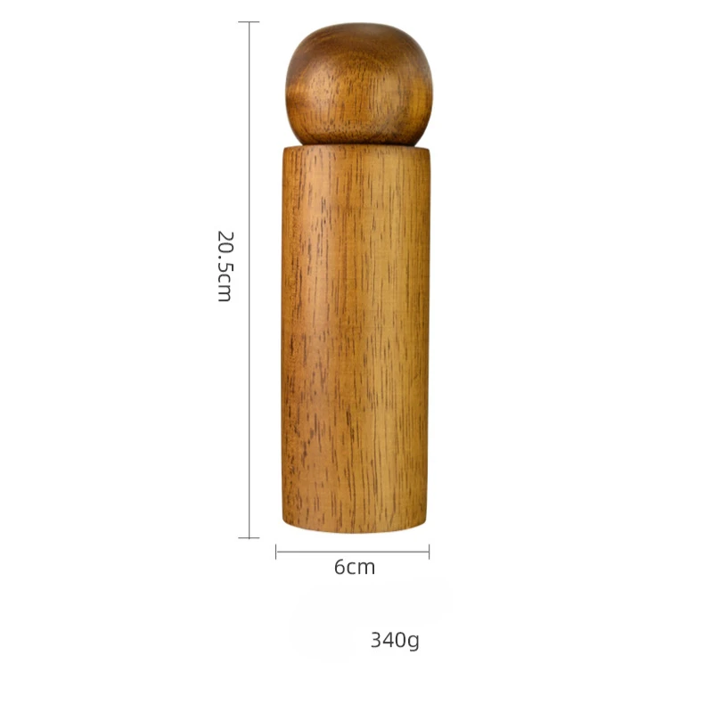 Classic Wooden Pepper Mills with Ceramic Grinding Mechanism