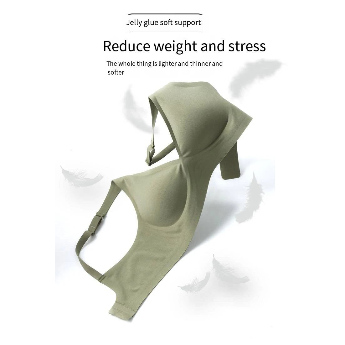 The most comfortable sexy underwear Wireless Free Solid Soft Sports bra set Comfortable non-feeling underwear