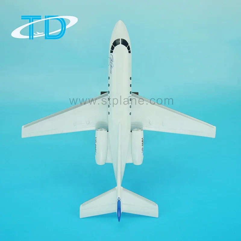 Hawker-800B 1:100 27cm Private Resin Model Aircraft Model