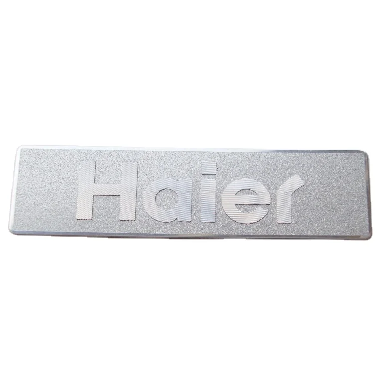 Customized Factory Wholesale Metal Nameplate Branded Souvenirs Gift  Metal Silver Logo Sticker Label 3D Printer Label Sticker