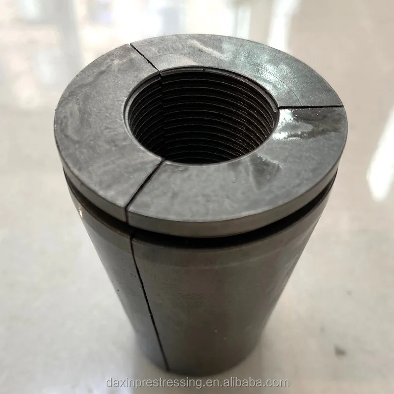 12.7mm 15.2mm Cable Wire Grips 2 Piece Cable Clip 3 Parts Steel Wedge Clamp for PC Strand