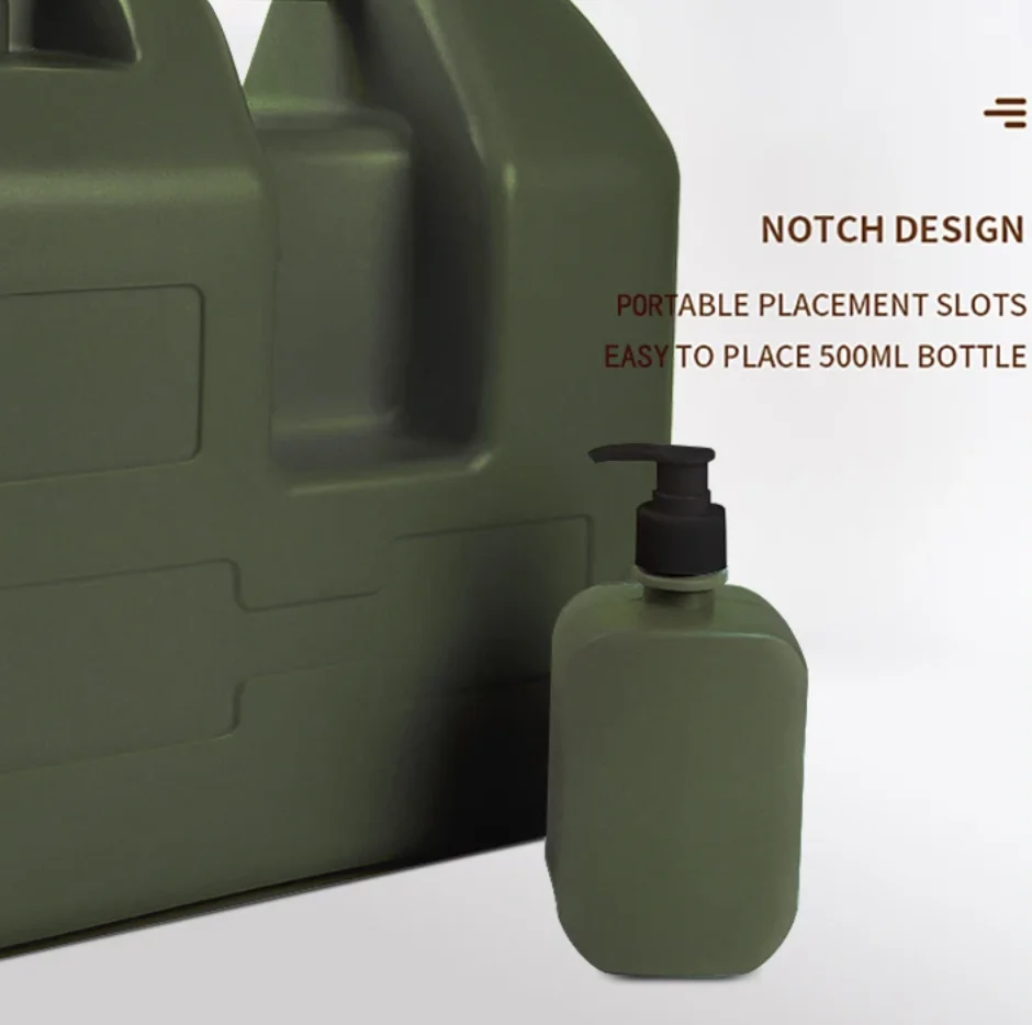 SOLO WILD Ultralight Outdoor Camping Water Tank Container Portable Hiking Emergency Water Storage Carrier For Washing and Shower