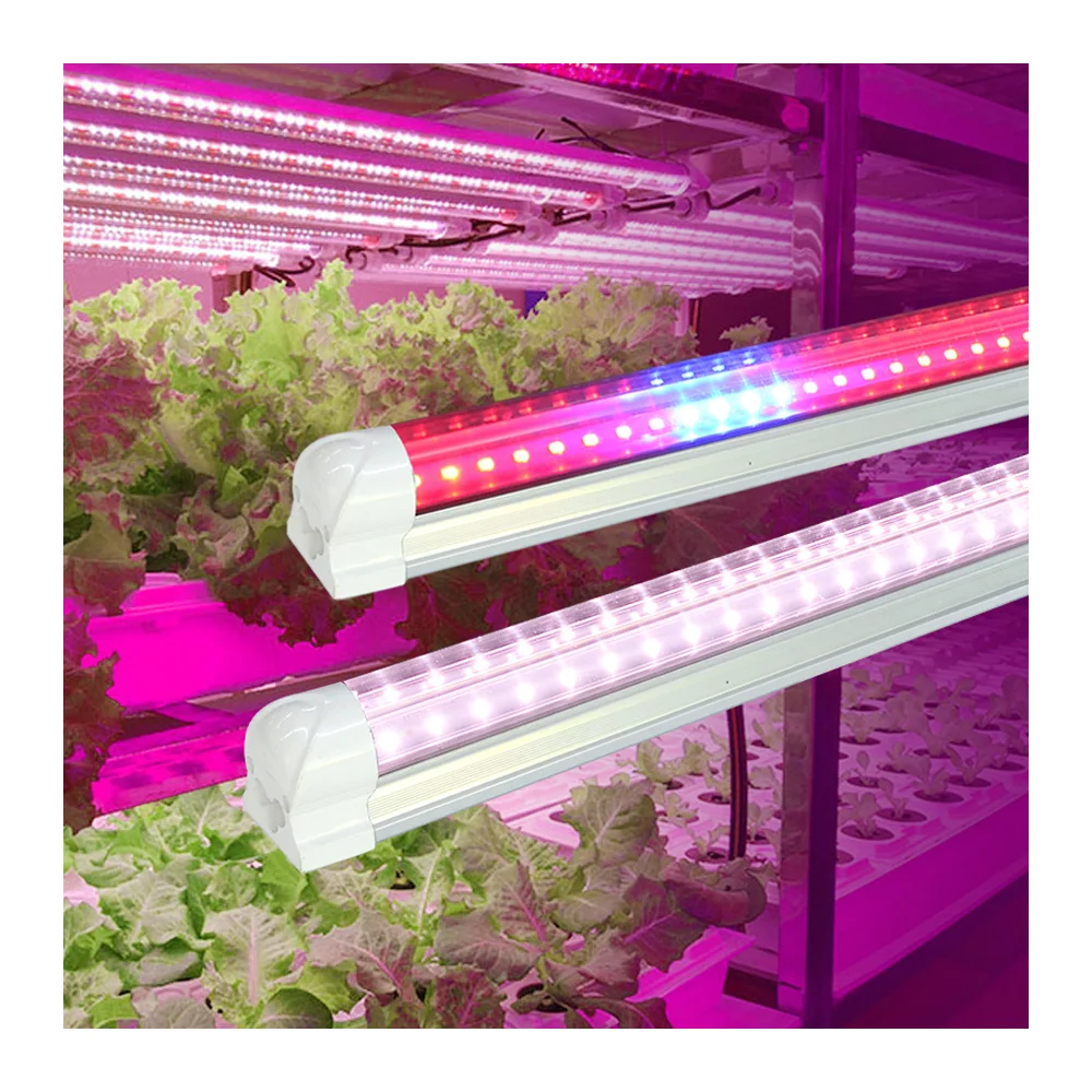 High Efficiency T8 Tube Light Top Seller Vertical Artificial Led Plant Grow Lights For Indoor Green Leaf Vegetable Flower Fruits