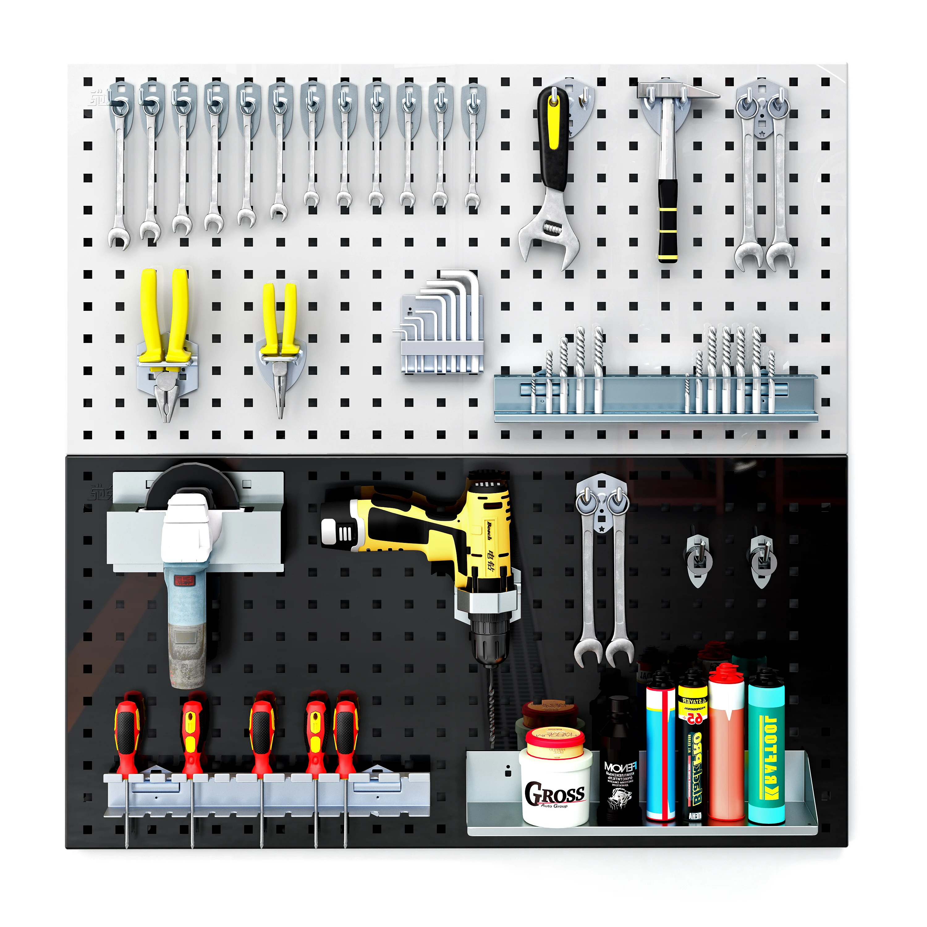 Multiple Sizes Multifunction Display Racks Pegboard Perforated Panels Wholesale Pegboard Tool Display Shelf