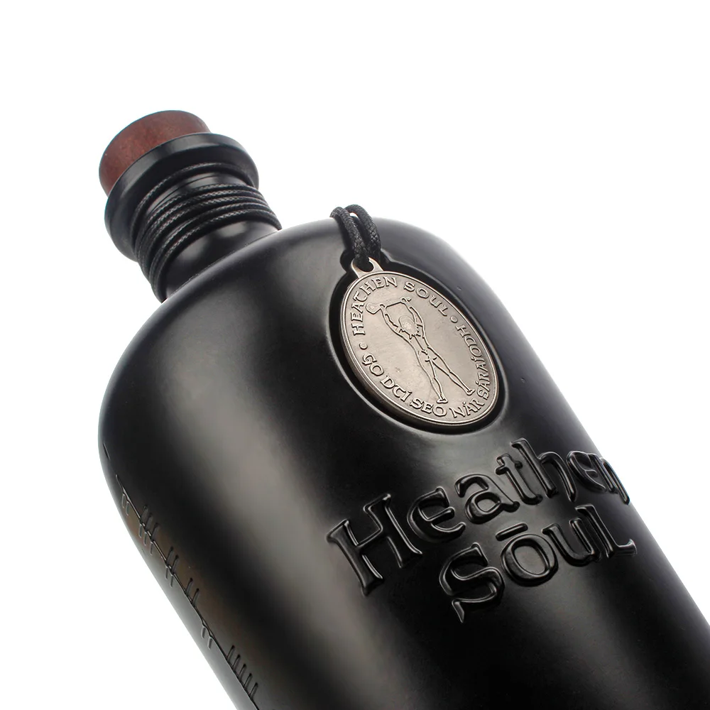 Hot Sale Luxury extra Flint Colored Old Style Liquor Bourbon Whiskey Tequila Glass Bottle Wit Stopper Cork Cap
