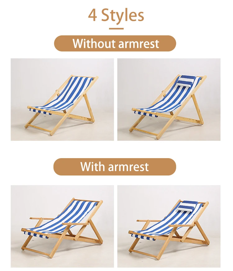 Складной подлокотник с регулируемой высотой, рыболовный складной деревянный стул для кемпинга и пляжа с подушкой