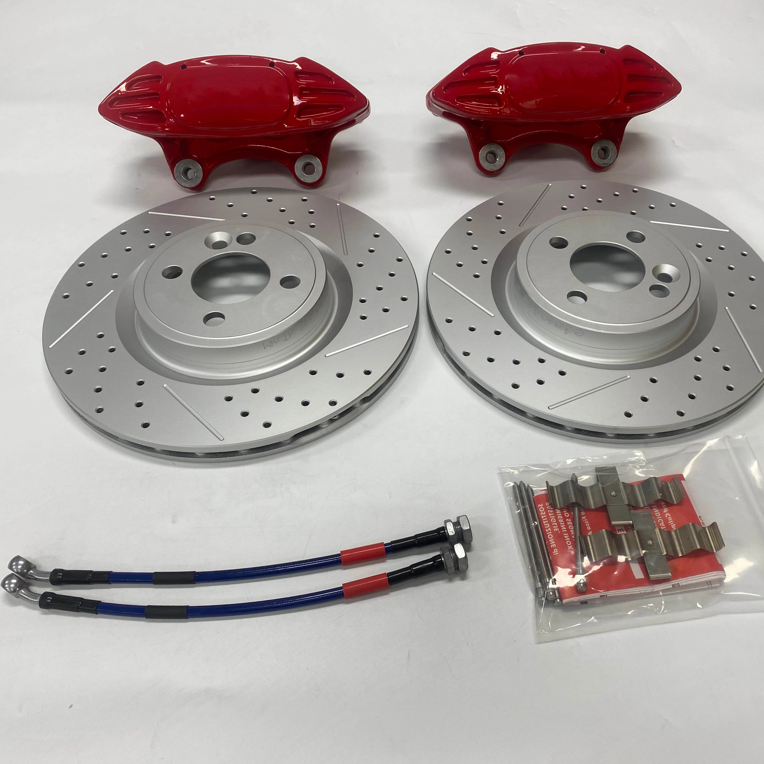 Upgrade Brake Caliper Kit 4 Pot JCW MINI Auto Rear Brake System For Subaru WRX STI 2008 2015 2024 VW BMW e46 e90 e92 e60