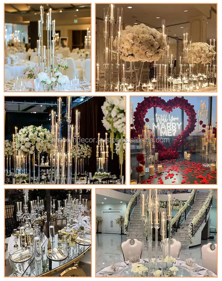 SMOOTH Wedding Props Luxury Led Iron Crystal Chandelier Wedding Decoration Lamp Chandelier Pendant Lights For Weddings