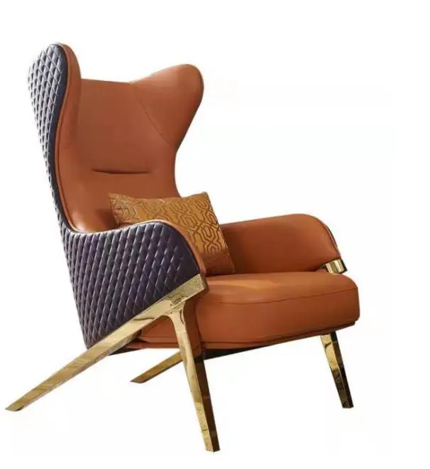 Industrial Vintage Leather Retro living room chair leither chair pu chair