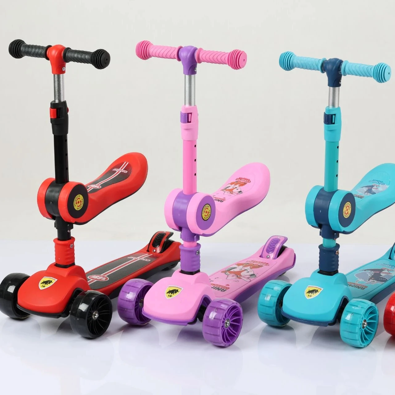 kids china 3 wheel scooter for kids cheap scooter  led 3 flashing pu wheels cheap kids safety scooter