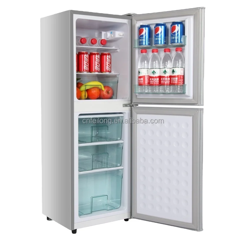 China hot selling 156L Electric fridge BCD-156W  refrigerate up and freezer down two doors fridge