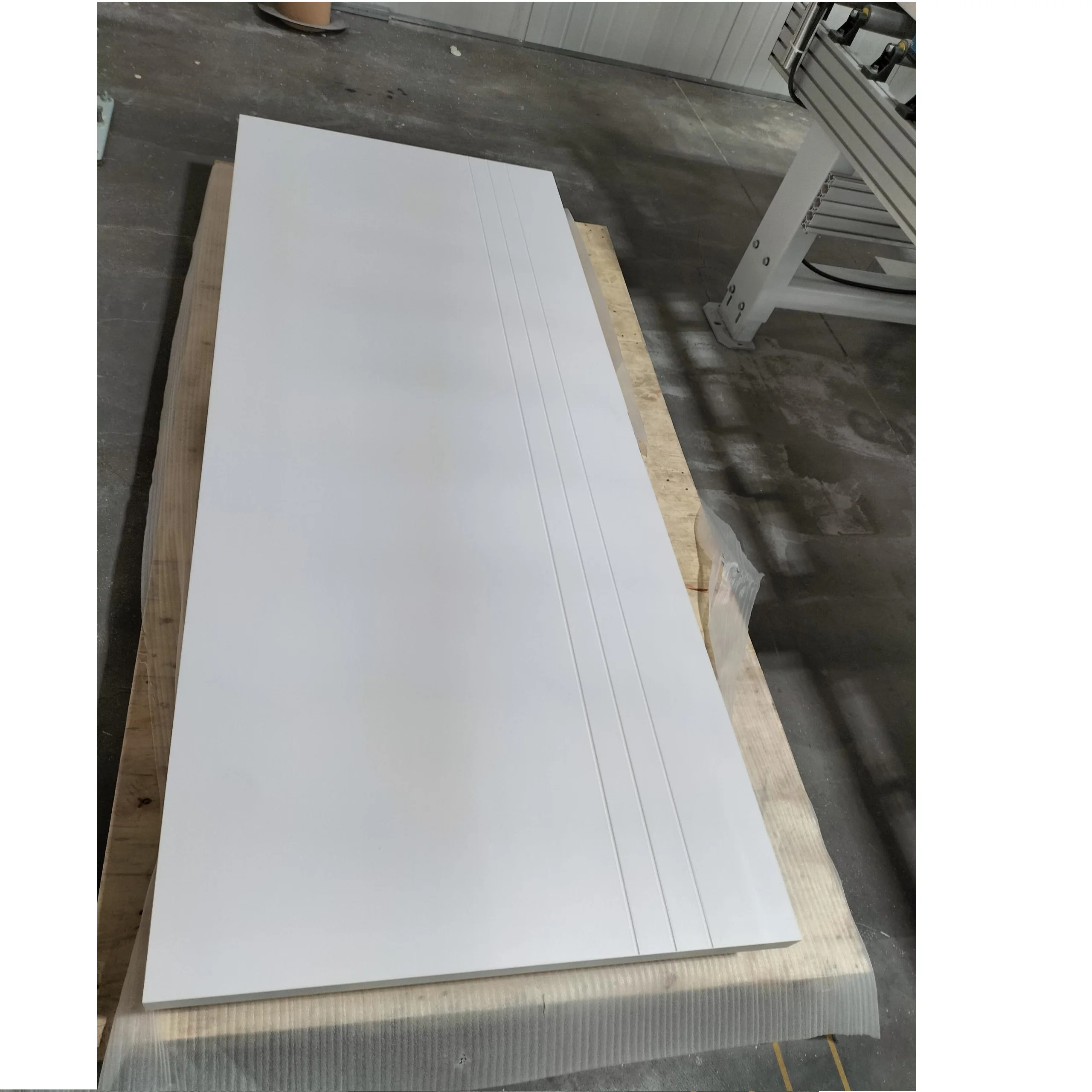 Huangshan Belson Israel Modern Design Anti-Termite Fire-Resistant Waterproof WPC Interior Door 4 Lines for Hospital Application