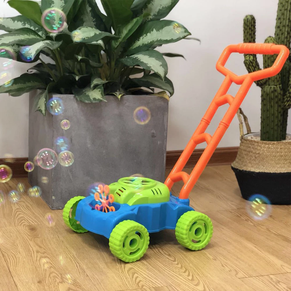 RR Kids Bubble Lawn Mower Automatic Bubble Machine Blower Garden Summer Fun Toy 