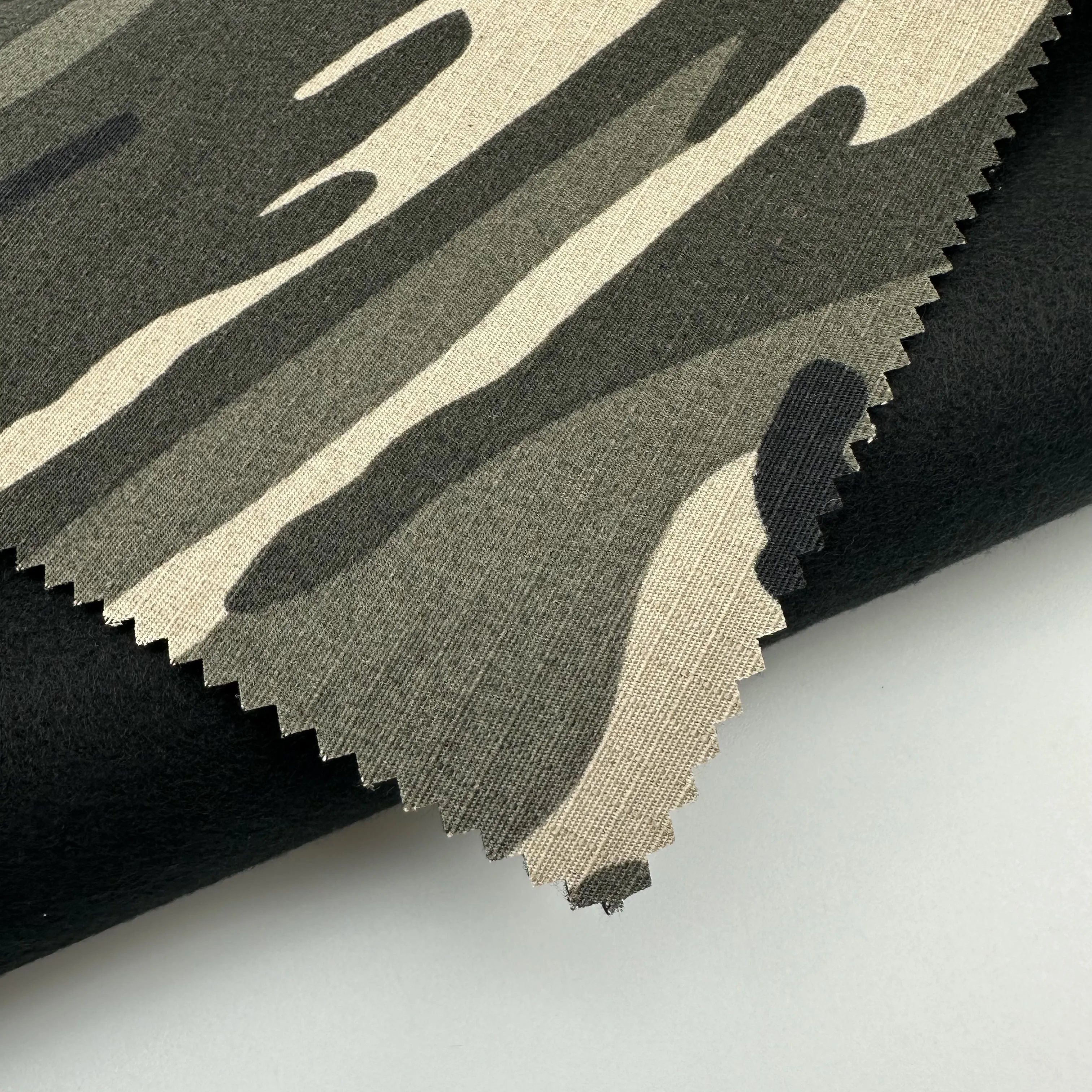 Wholesale Warm Camo Compound Ripstop 80%Polyester/20%cotton Camouflage Greta Printed Fabric For Jacket