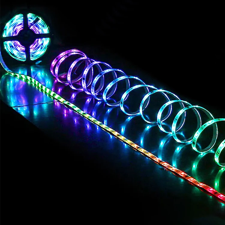 Dc 12V Smart Strip Light RGBCCT 5050 WiFi Led Strip Lights APP Control Music Sync Color Changing Lights For Room Party
