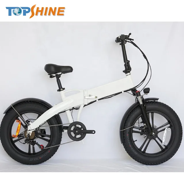 Real Time GPS Tracking 20 inch Folding Fat Tire Electric Bicycle with Colourful ebike Computer