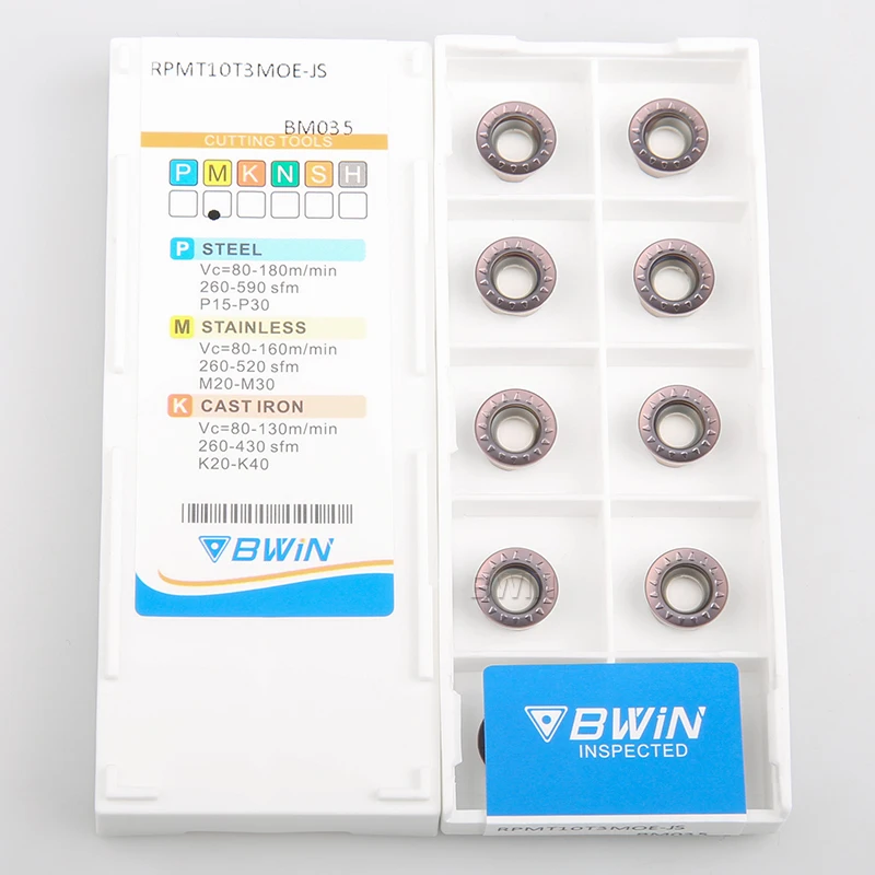 Milling Cutter Inserto Rpmt1204 Moe Cermet 1204Mo Turning Tool Holder Indexable Face Milling Insert Rpmt 1003 D 50 Rpmt 10 Yg 12
