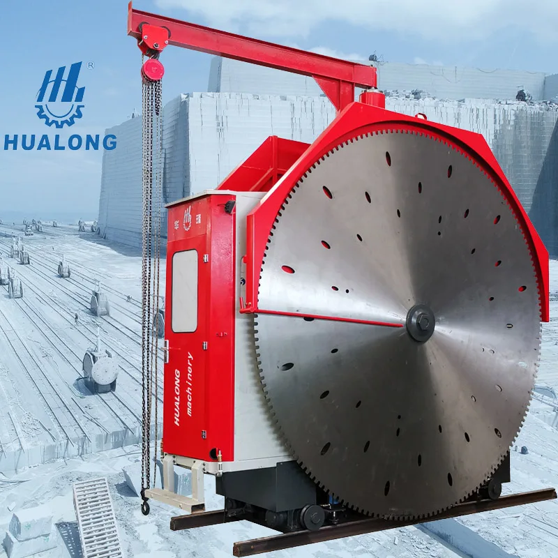 Hualong Double Blade Quarry Diamond Wire Saw Machine for Granite Marble Natural Stone Quarrying in South Africa/Algeria/Zimbabwe