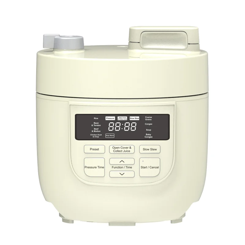 8-in-1 Mini Electric Pressure Cooker with Steamer, Curry, Stew, Braise, Coarse Grains, Soup, Baby Congee, Warm Functions