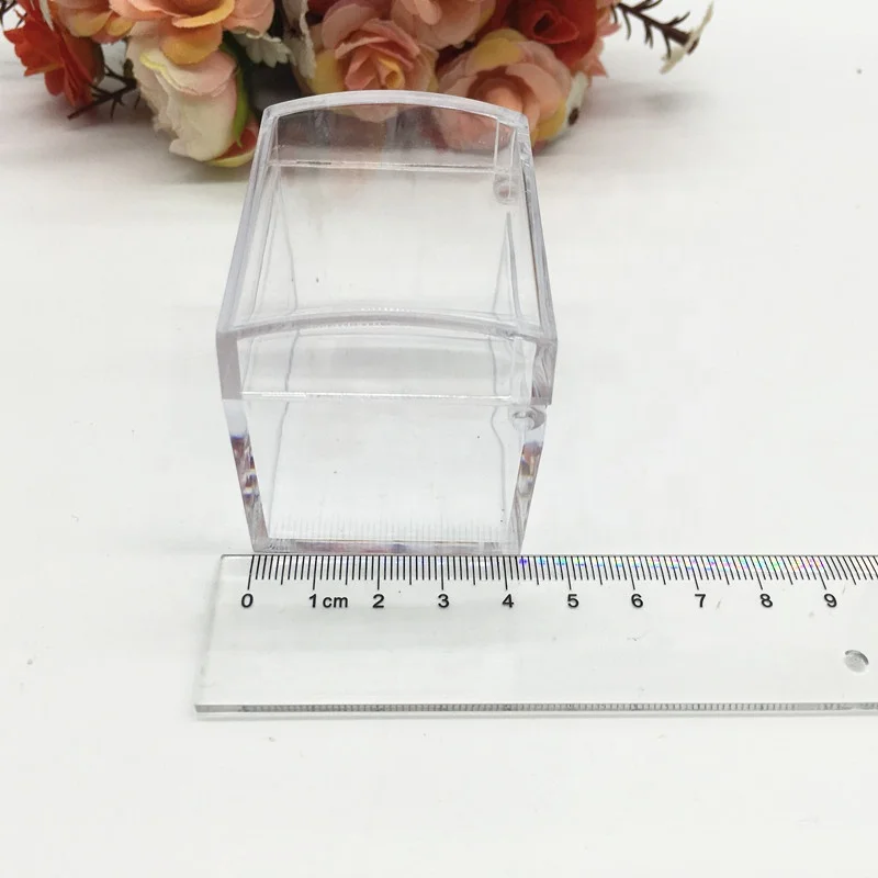 Handmade Wedding favors Bridal shower Gifts Party Decoration Transparent Candy Box Plastic Small Treasure chest jewelry box